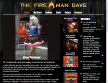 Tablet Screenshot of firemandave.com